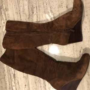 Cole Haan Nike Air Suede Wedge Boots